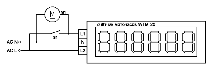 Счетчик моточасов WTM-20 купить в интернет-магазине ООО «НТК Приборэнерго»