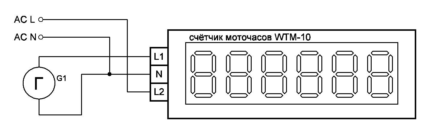 Счетчик моточасов WTM-10 IP65 купить в интернет-магазине ООО «НТК Приборэнерго»