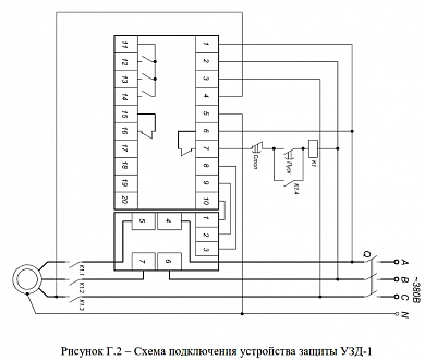 Устройство защиты трехфазного асинхронного электродвигателя УЗД-1 купить в интернет-магазине ООО «НТК Приборэнерго»