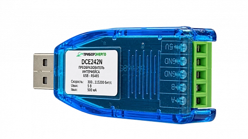 Преобразователь интерфейсов USB-RS485 DCE242N купить в интернет-магазине ООО «НТК Приборэнерго»