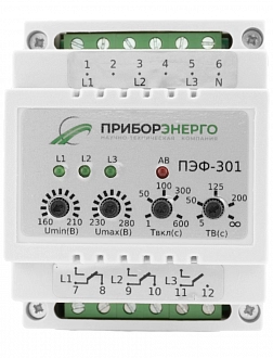 Электронный переключатель фаз ПЭФ-301 купить в интернет-магазине ООО «НТК Приборэнерго»