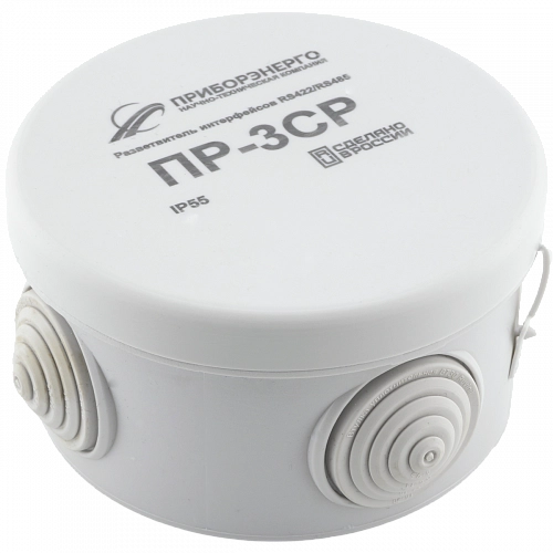 Разветвители интерфейса ПР-3СР IP55 RS-485 с установленными терминаторами 120 Ом. купить в интернет-магазине ООО «НТК Приборэнерго»