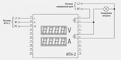 Индикатор напряжения и тока ИТН-2 купить в интернет-магазине ООО «НТК Приборэнерго»