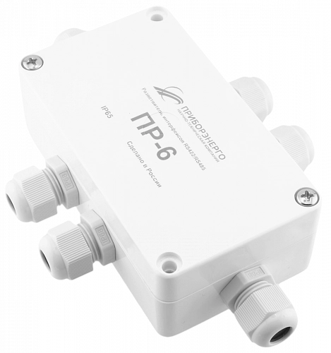 Разветвитель интерфейса RS-485/422 ПР-6 IP65 (Исполнение 1) купить в интернет-магазине ООО «НТК Приборэнерго»