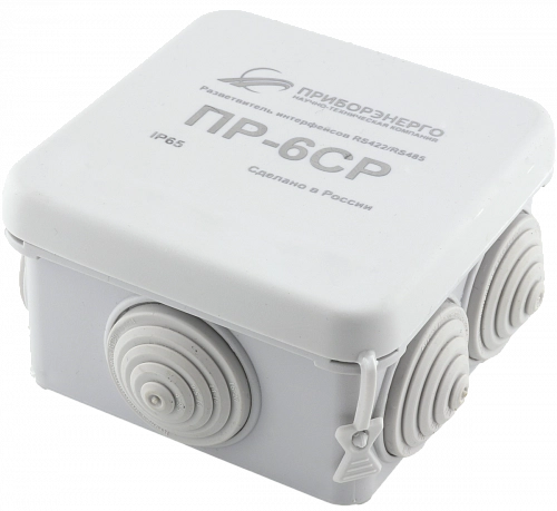 Разветвители интерфейса ПР-6СР IP55 RS-485 с установленными терминаторами 120 Ом. купить в интернет-магазине ООО «НТК Приборэнерго»