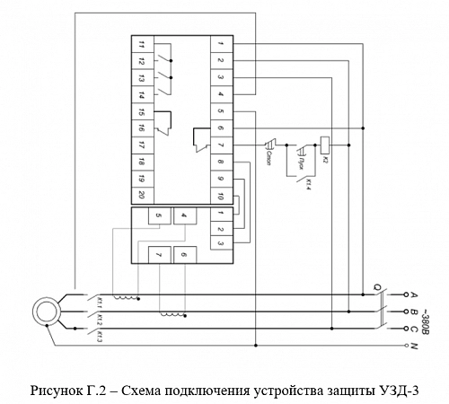 Устройство защиты трехфазного асинхронного электродвигателя УЗД-3 купить в интернет-магазине ООО «НТК Приборэнерго»